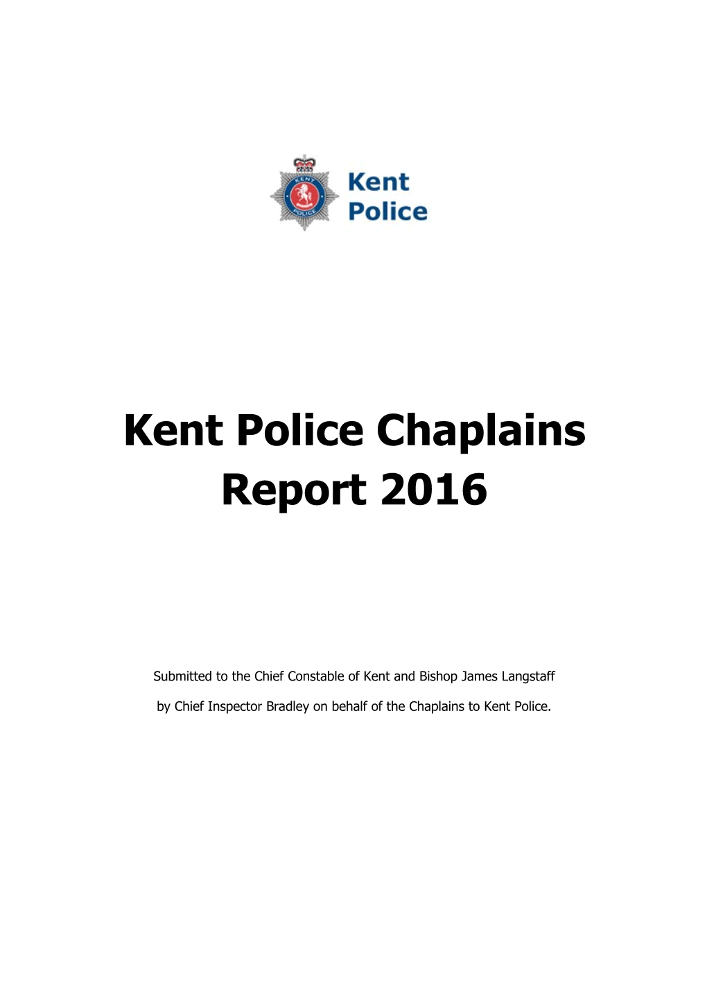Kent Police Chaplains Report 2016