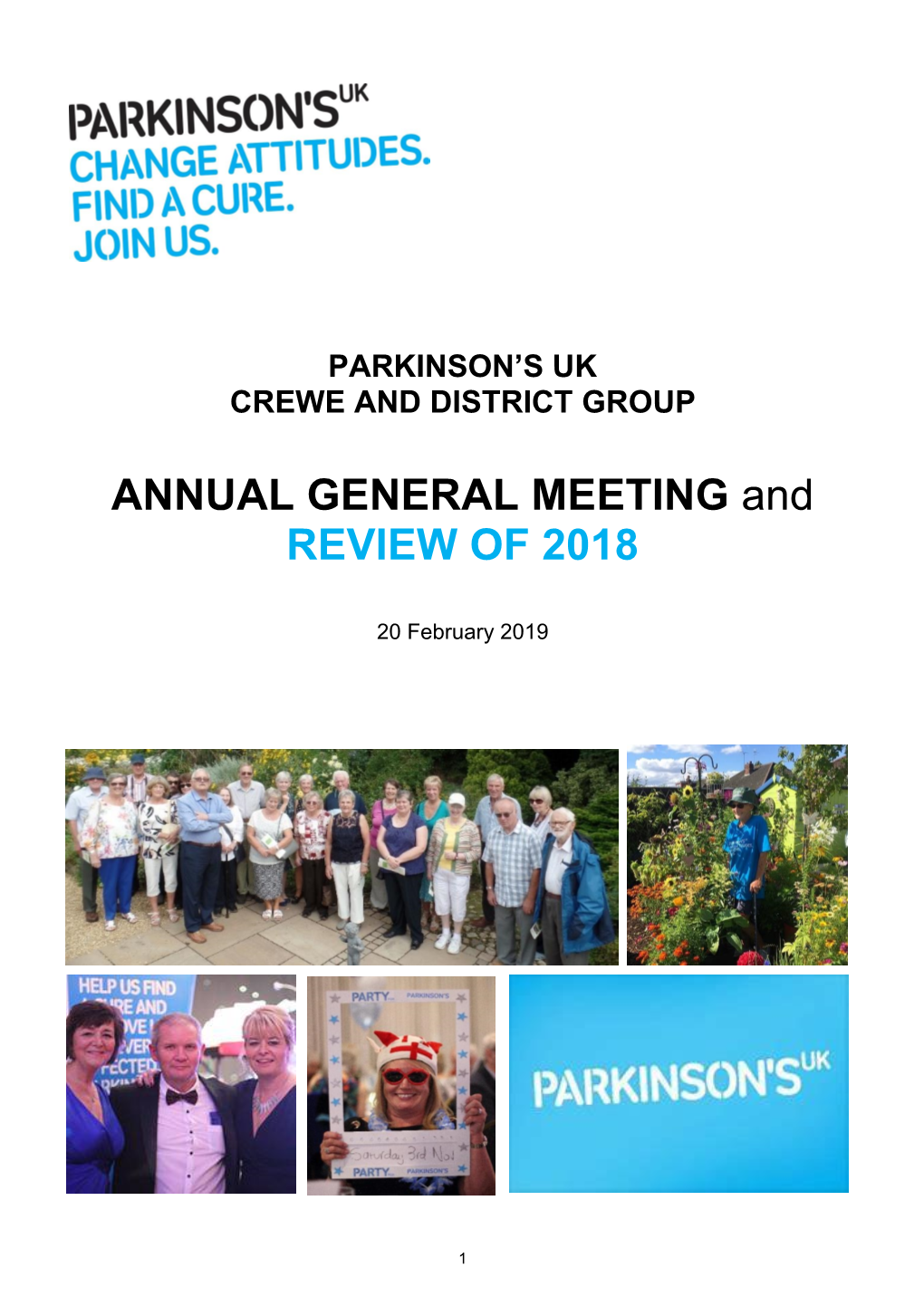 ANNUAL GENERAL MEETING and REVIEW of 2018