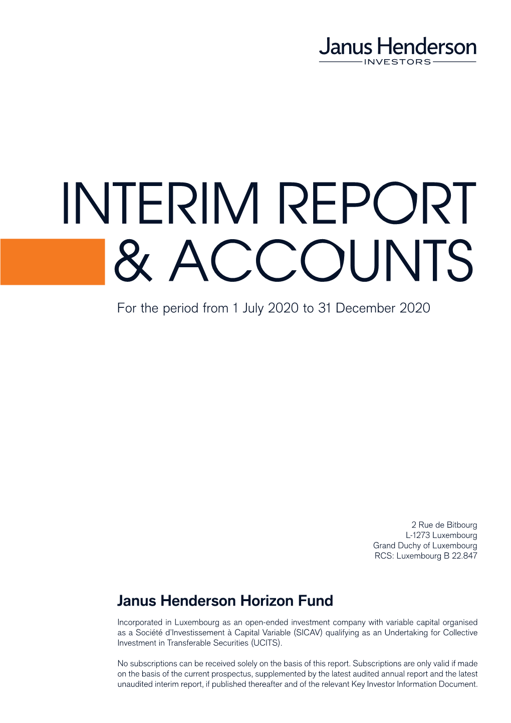 Interim Report & Accounts