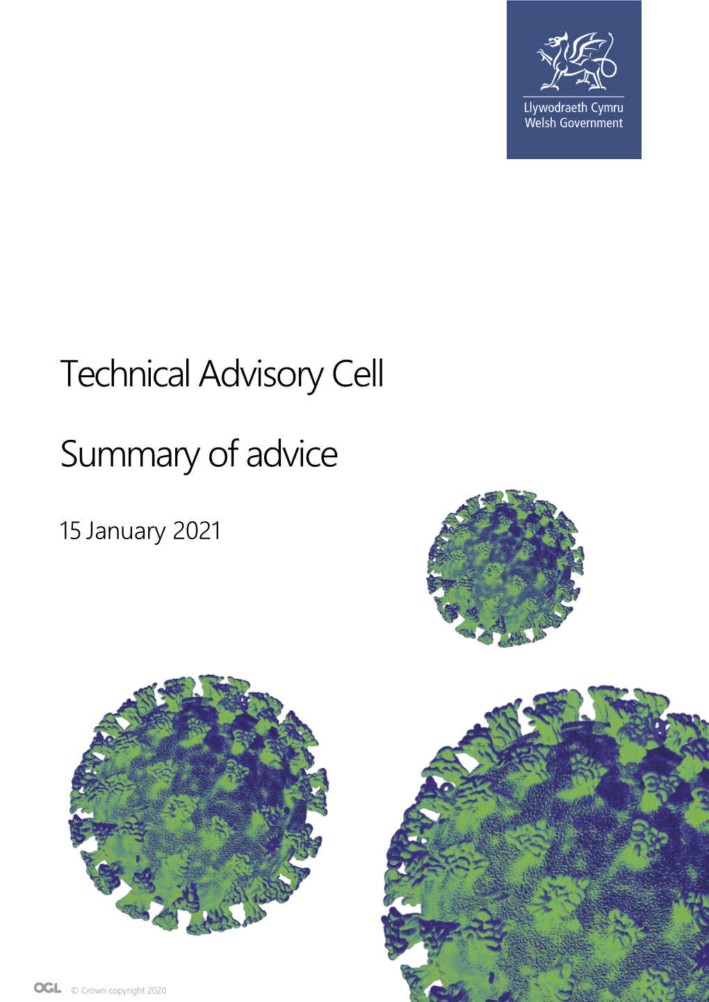 Technical Advisory Cell: Summary of Advice 15 January 2021