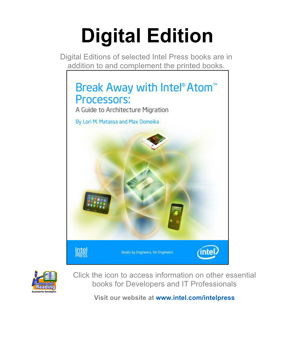 Break Away with Intel® Atom™ Processors Digital Edition