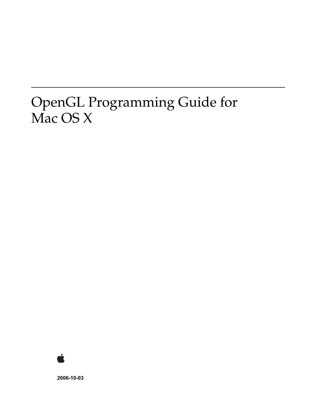 Opengl Programming Guide for Mac OS X