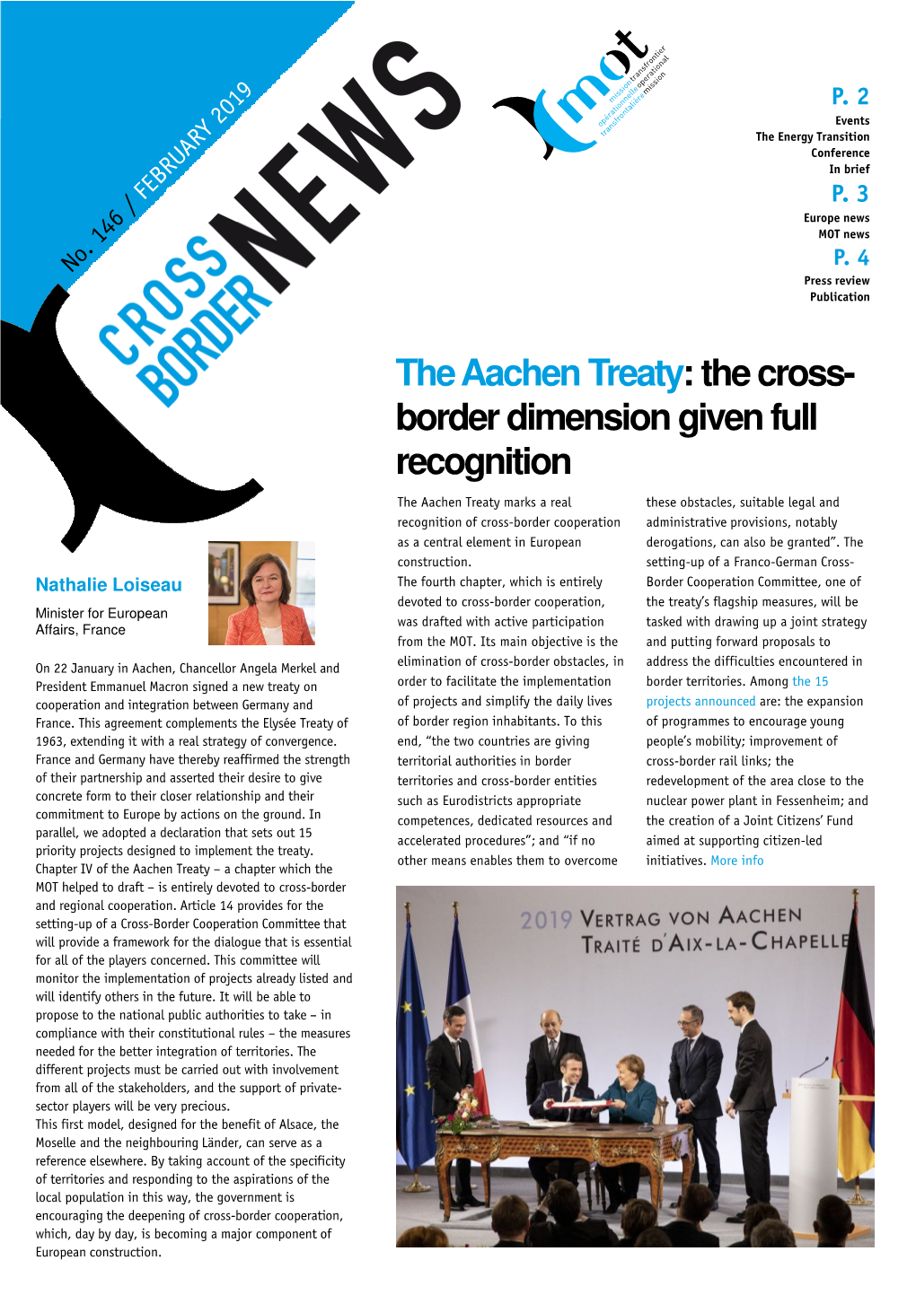 The Aachen Treaty : the Cross- Border Dimension Given Full Recognition