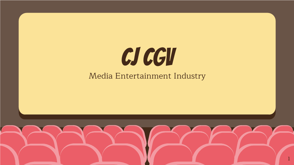 Cj CGV Media Entertainment Industry