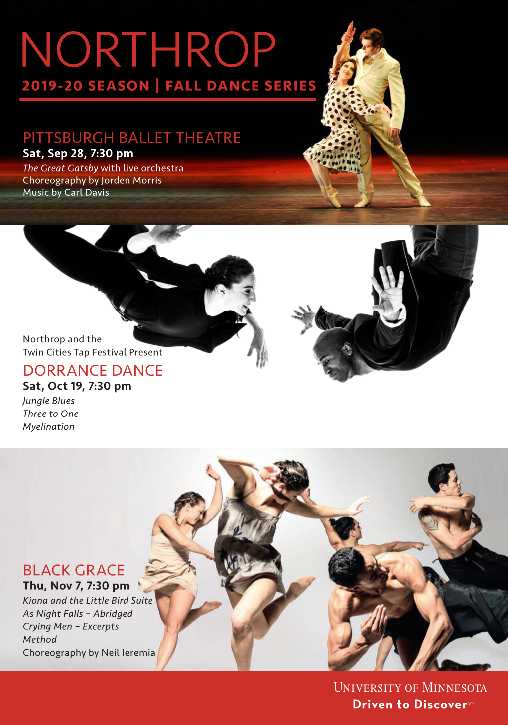 Northrop 2019-20 Season | Fall Dance Series