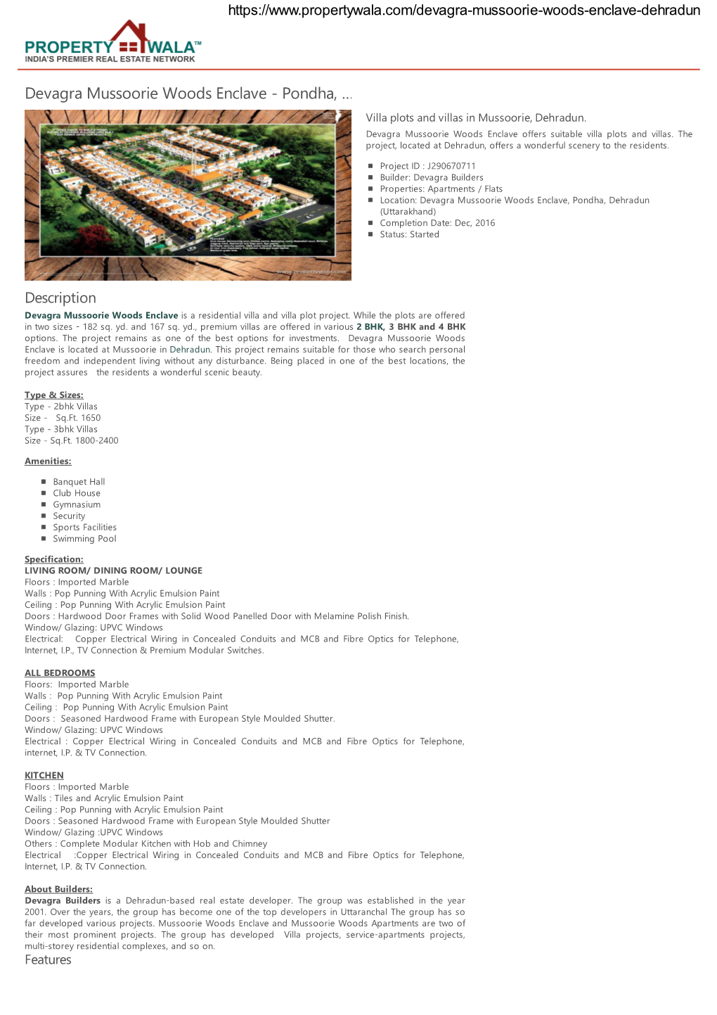 Devagra Mussoorie Woods Enclave - Pondha, … Villa Plots and Villas in Mussoorie, Dehradun