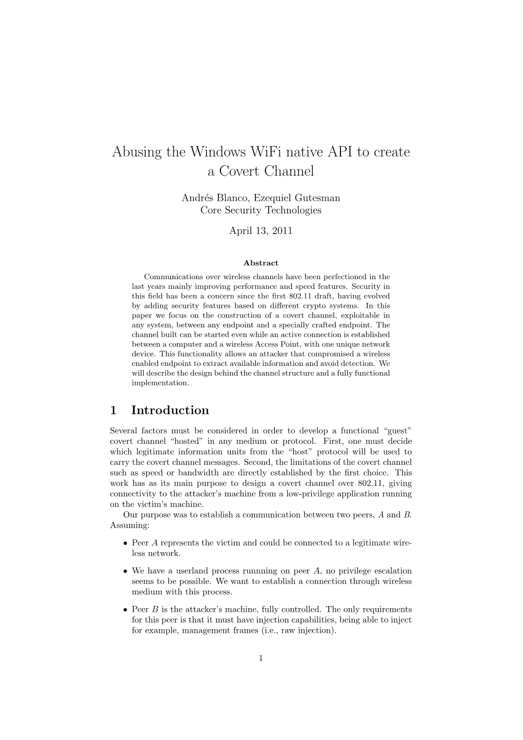 Abusing the Windows Wifi Native API to Create a Covert Channel