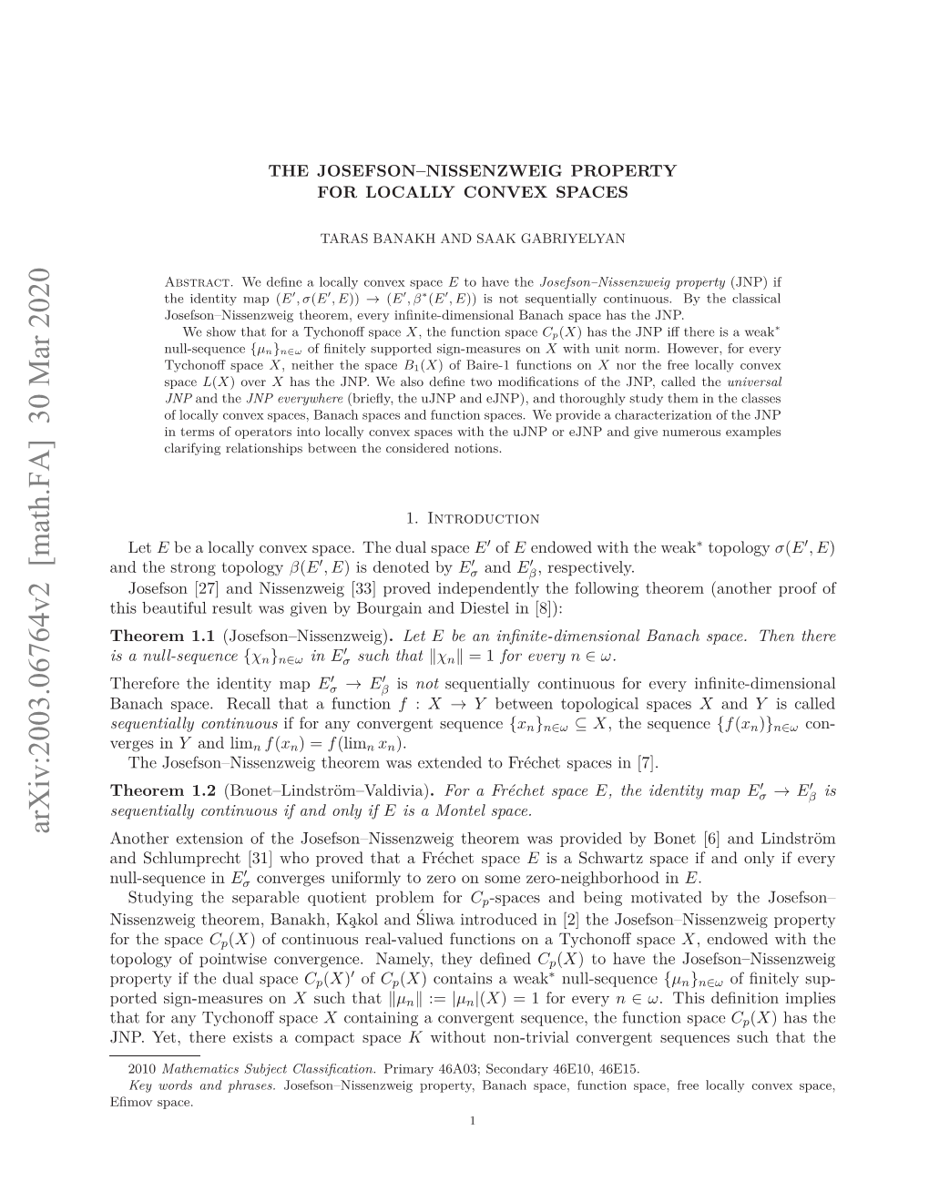 The Josefson-Nissenzweig Property for Locally Convex Spaces