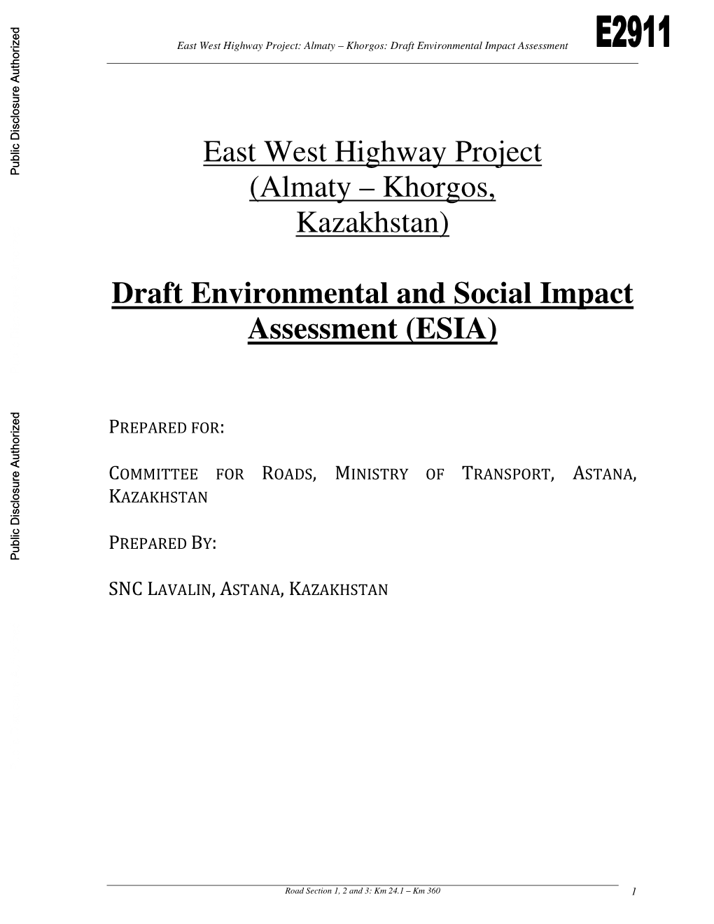 5.2 Environmental Impact Assessment: Section 2 97