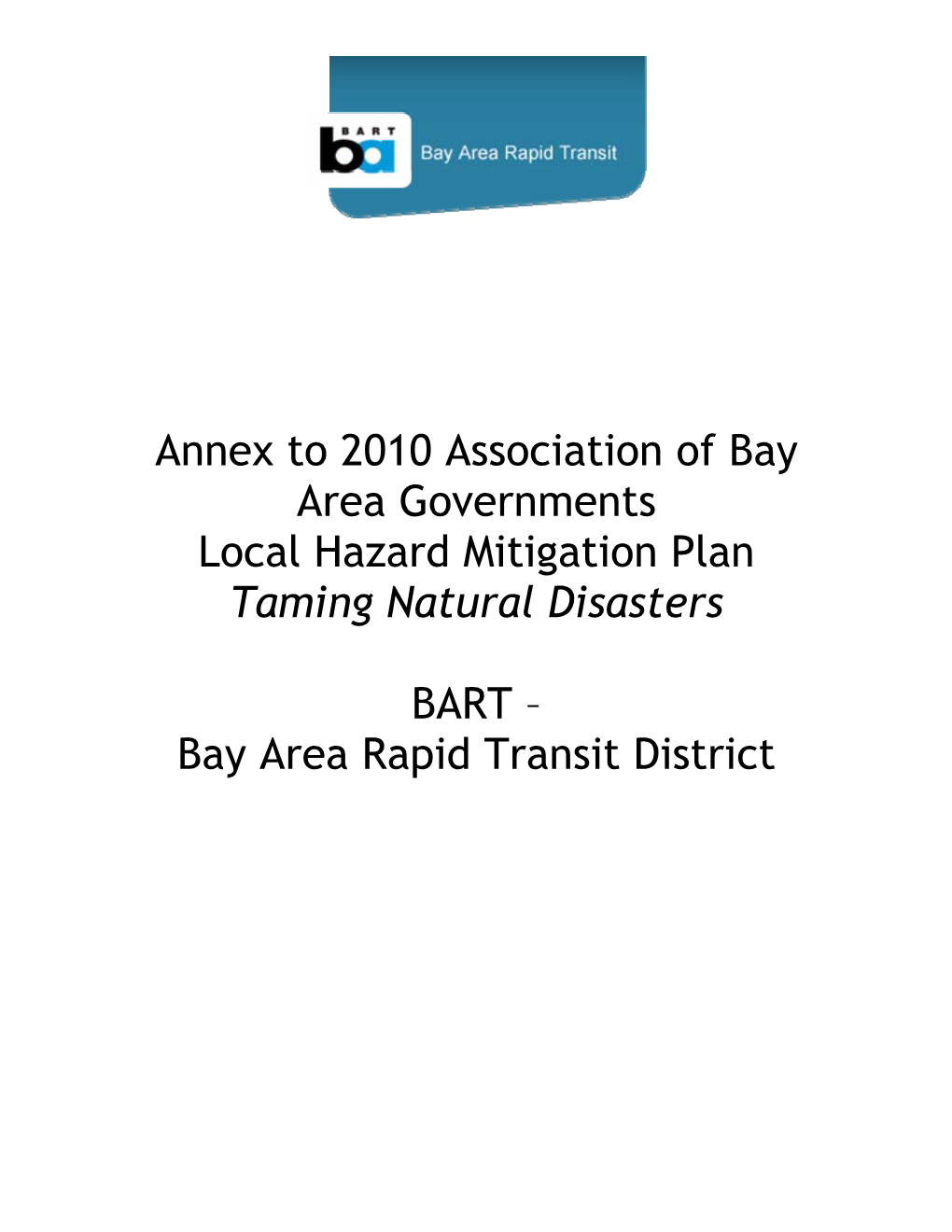 BART – Bay Area Rapid Transit District