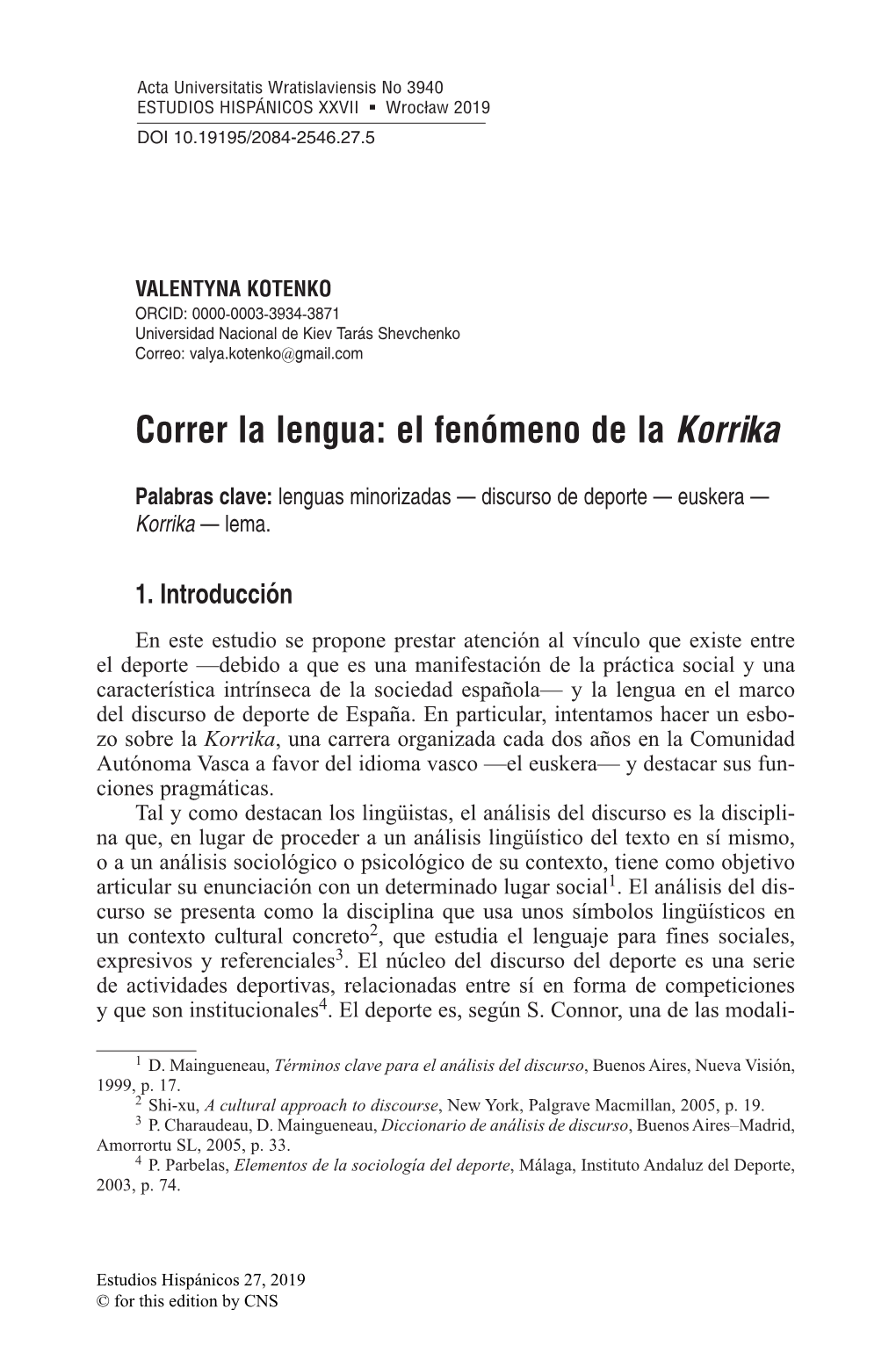 Correr La Lengua: El Fenómeno De La Korrika