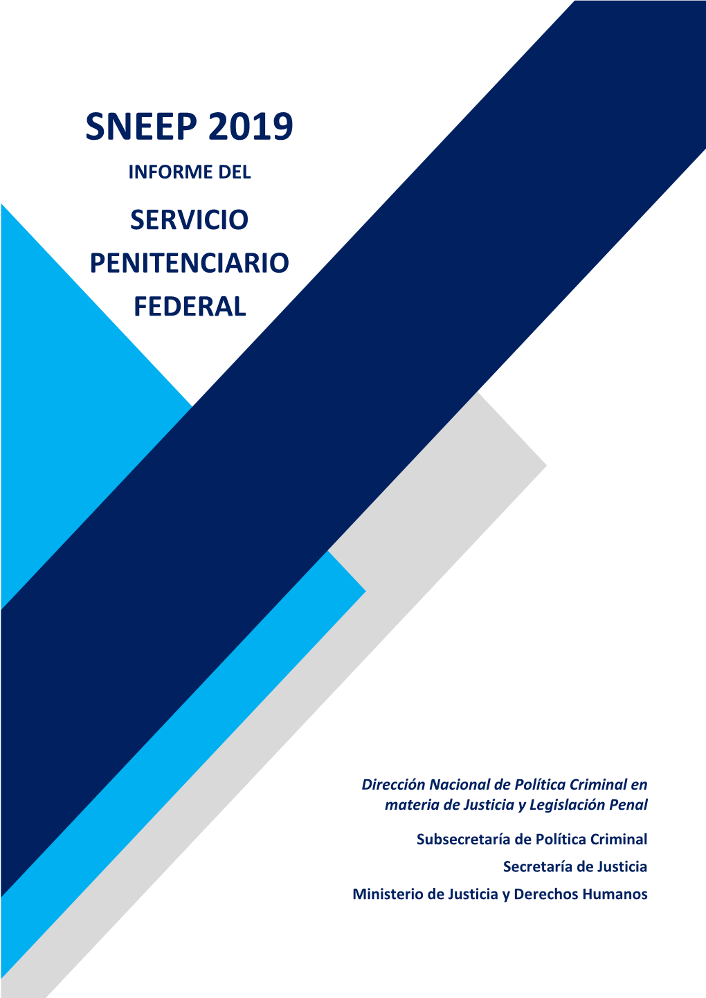 Sneep 2019 Informe Del Servicio Penitenciario Federal