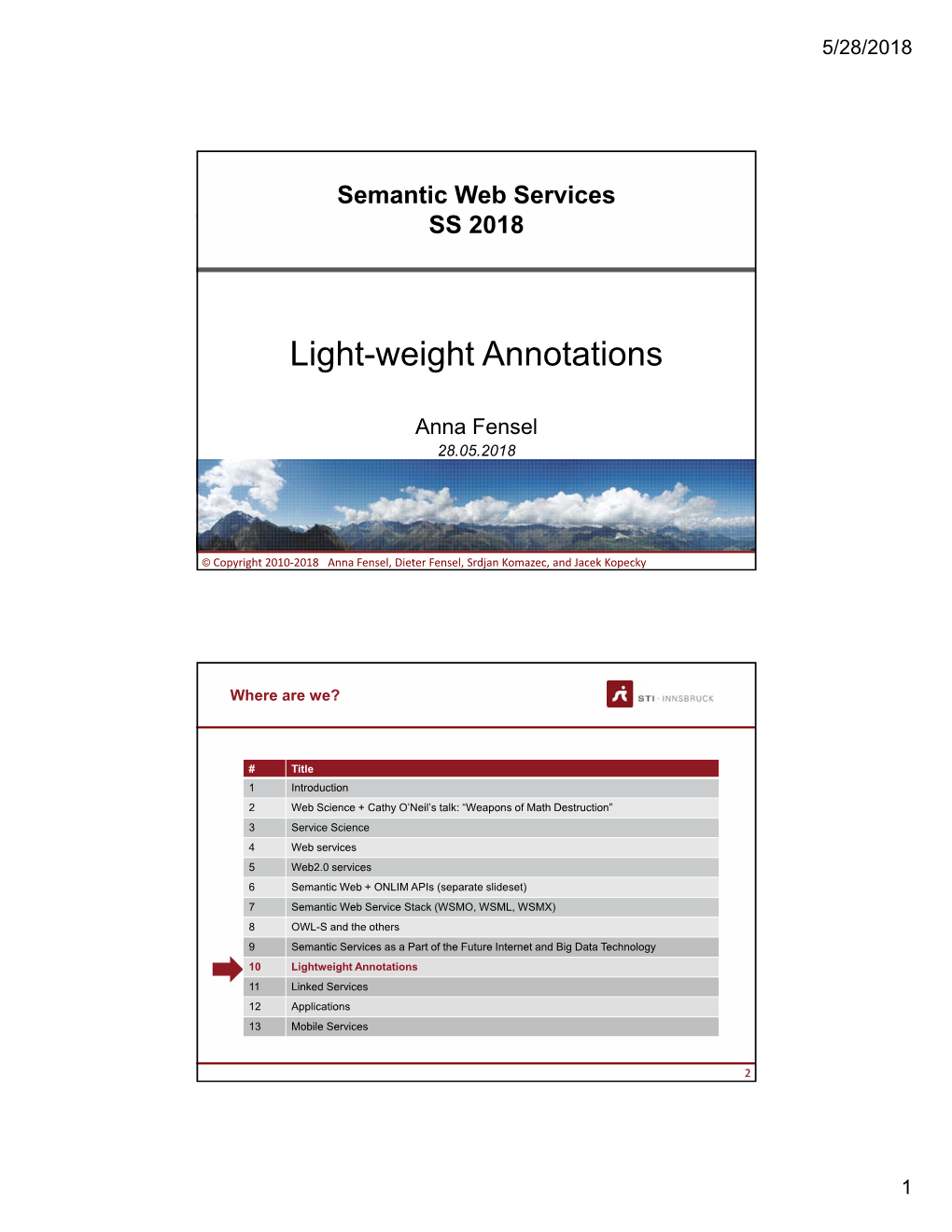 Light-Weight Annotations