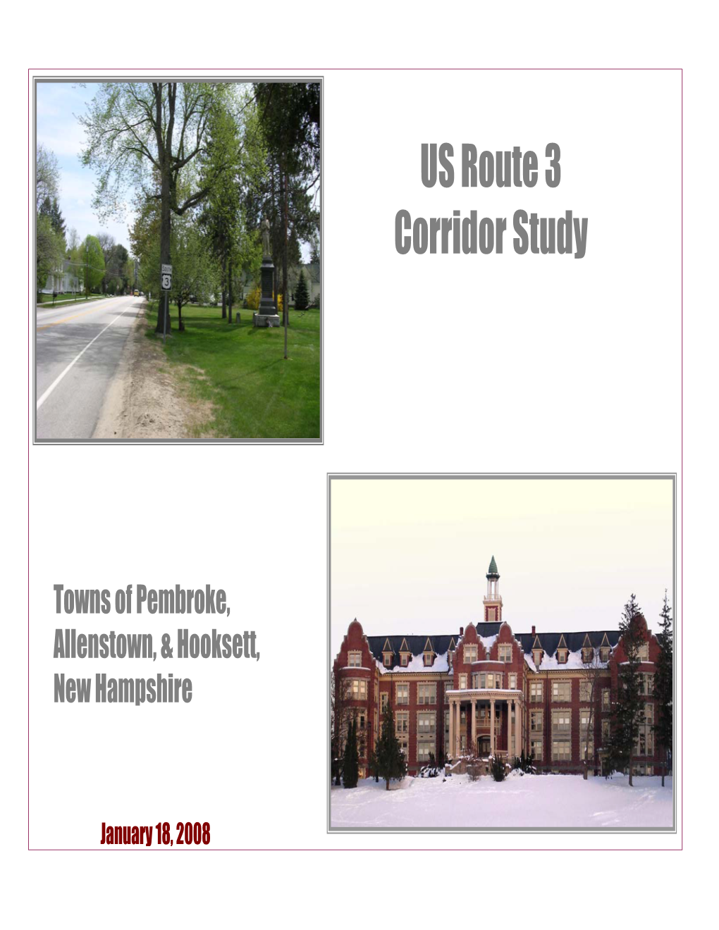 US Route 3 Corridor Study