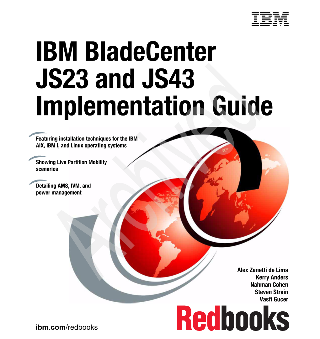 IBM Bladecenter JS23 and JS43 Implementation Guide