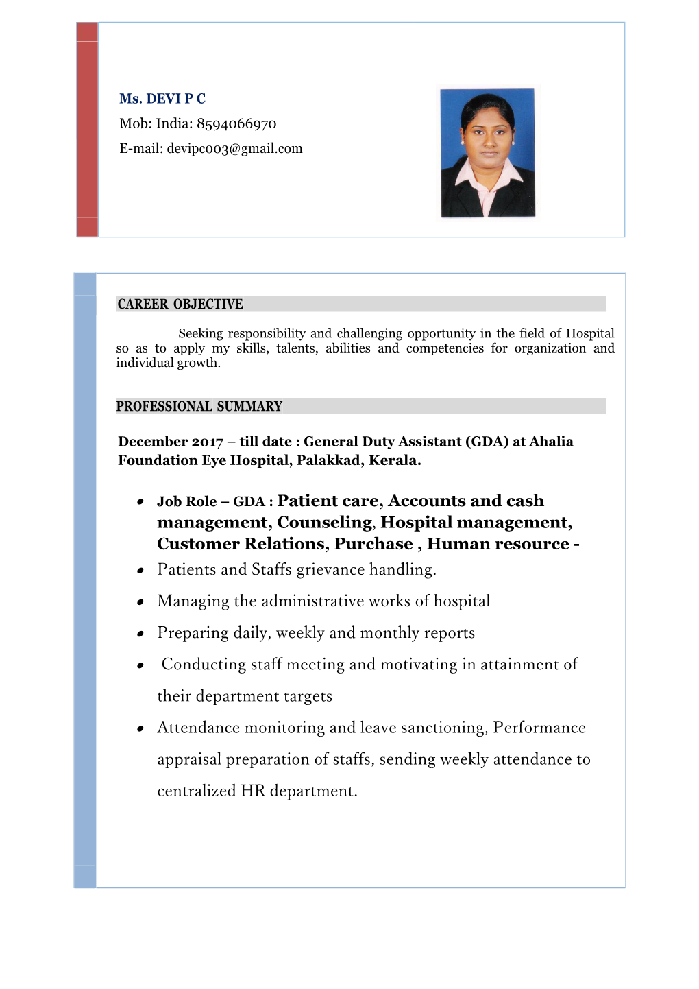 Patient Care, Accounts and Cash Management ... -.::Fathima Hospital