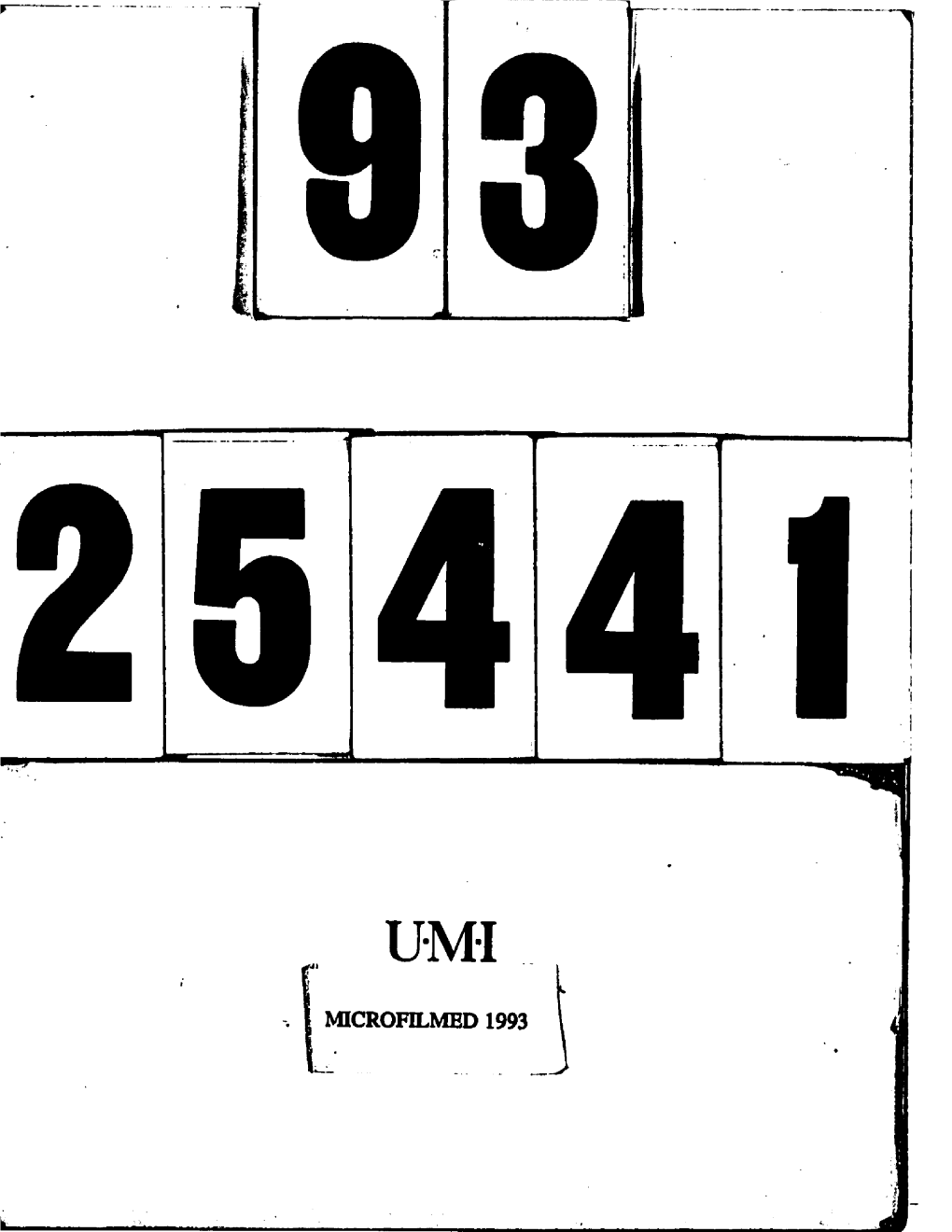 Microfilmed 1993 Information to Users