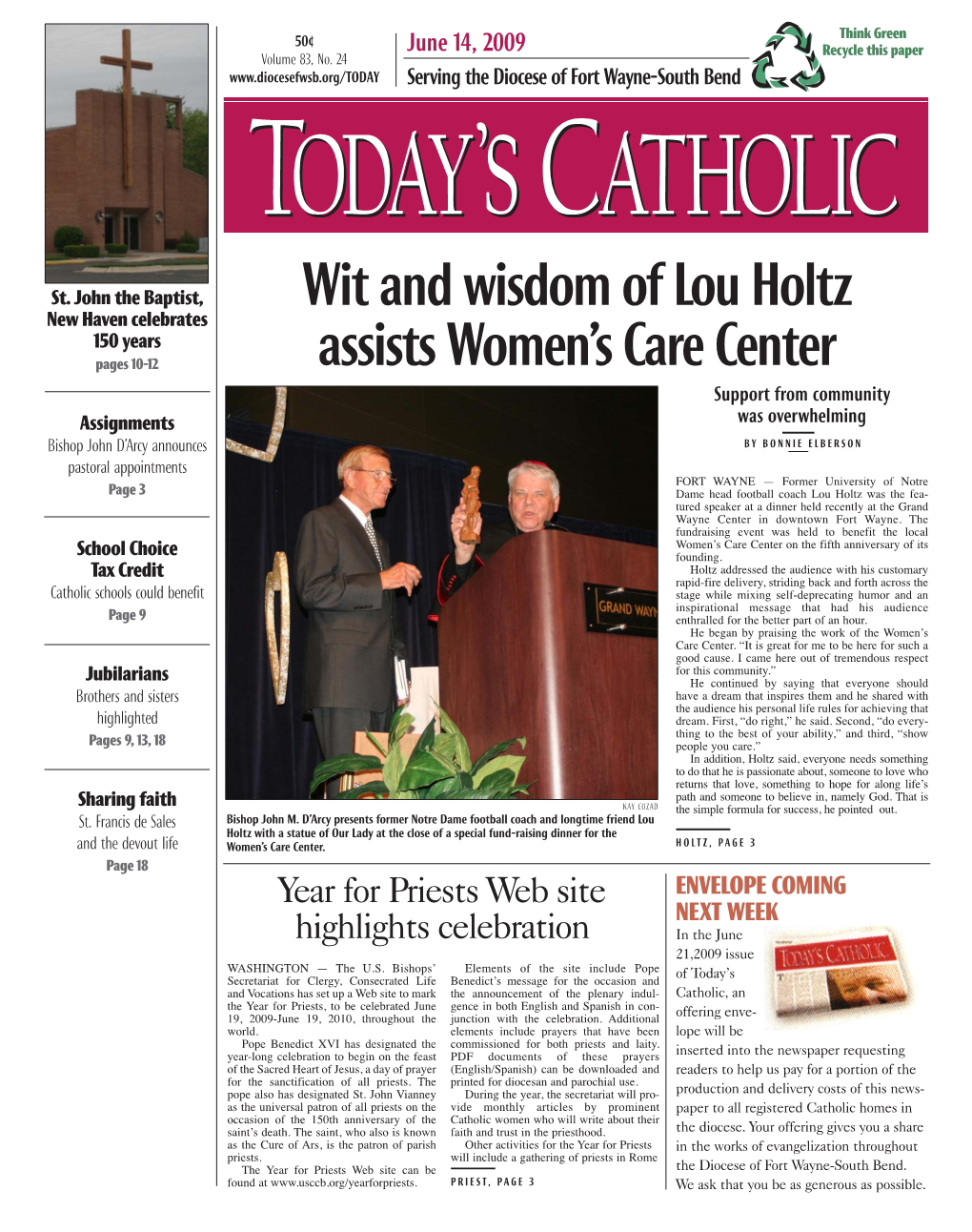 Wit and Wisdom of Lou Holtz Assists Women's Care Center