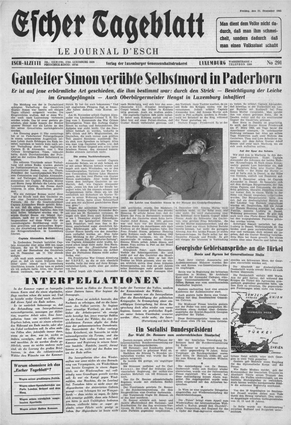 Gauleiter Simon Verübte Selbstmord in Paderborn