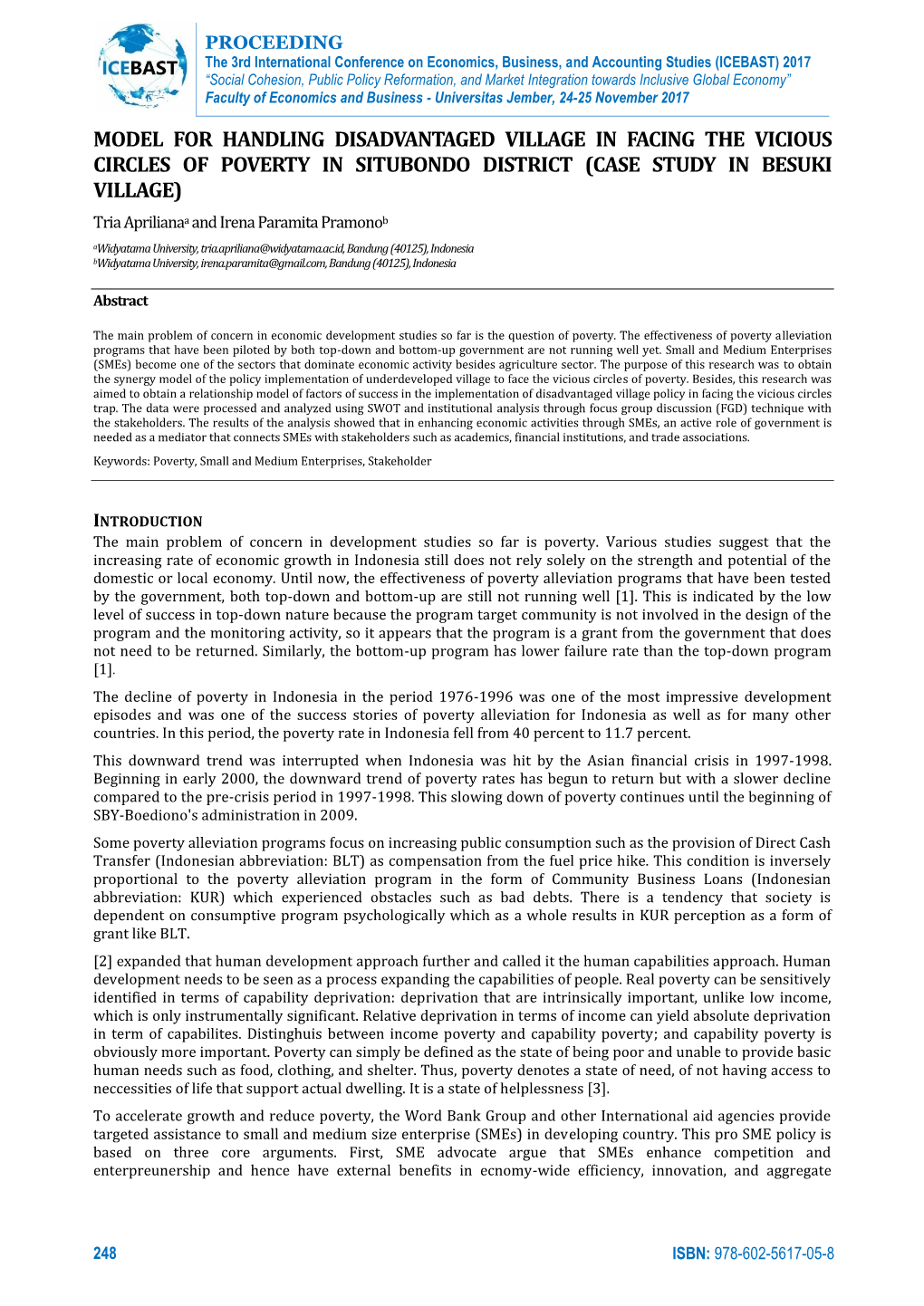 Model for Handling Disadvantaged Village In