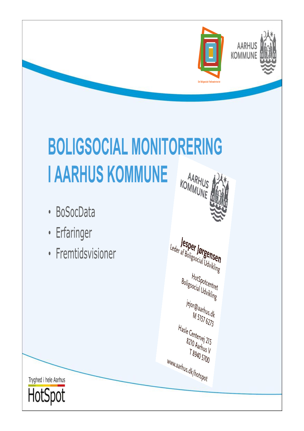 Boligsocial Monitorering I Aarhus Kommune