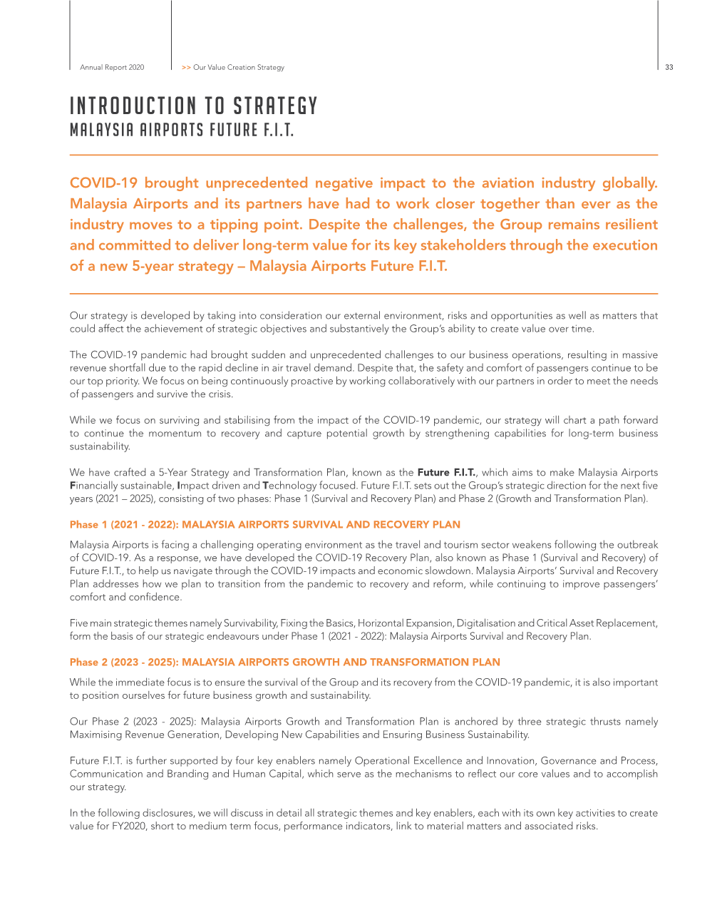 Introduction to Strategy Malaysia Airports Future F.I.T