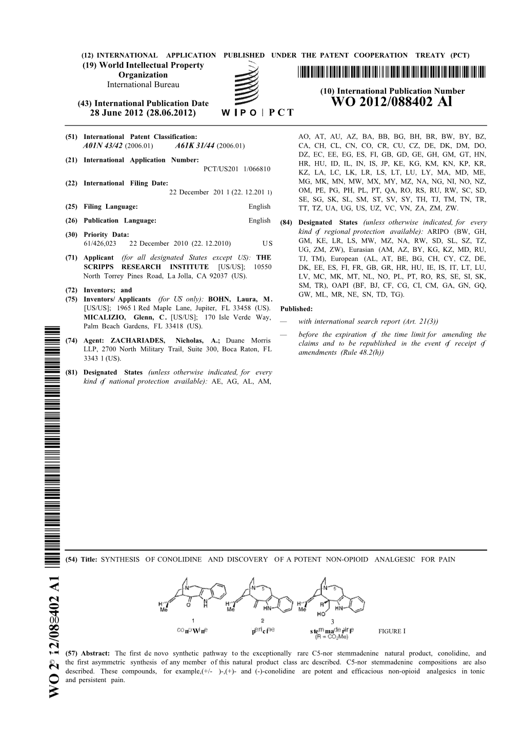 WO 2012/088402 Al 28 June 2012 (28.06.2012) W P O P C T