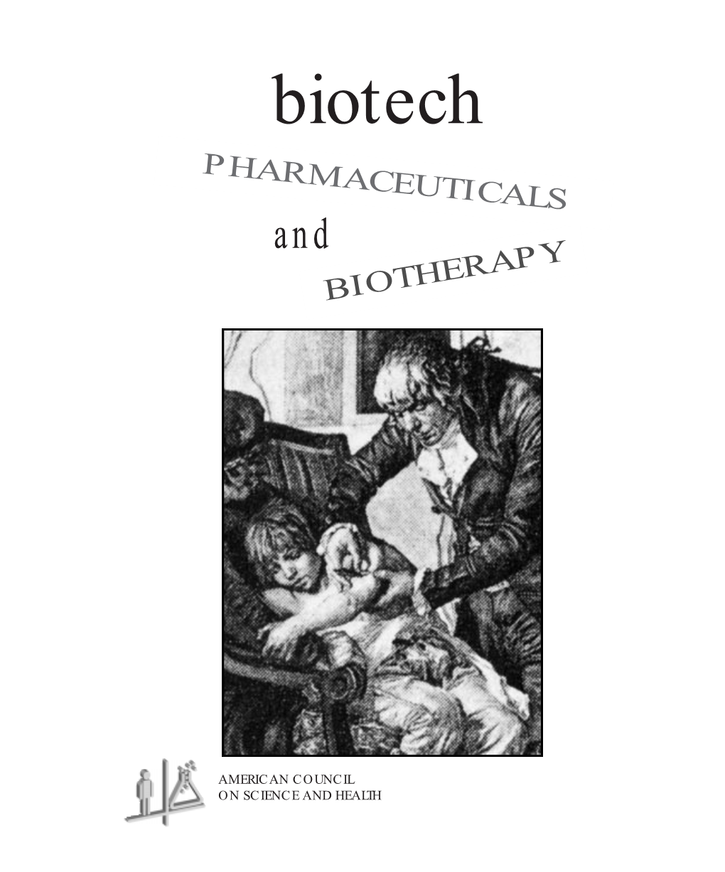 Biotech PHARMACEUTICALS and BIOTHERAPY