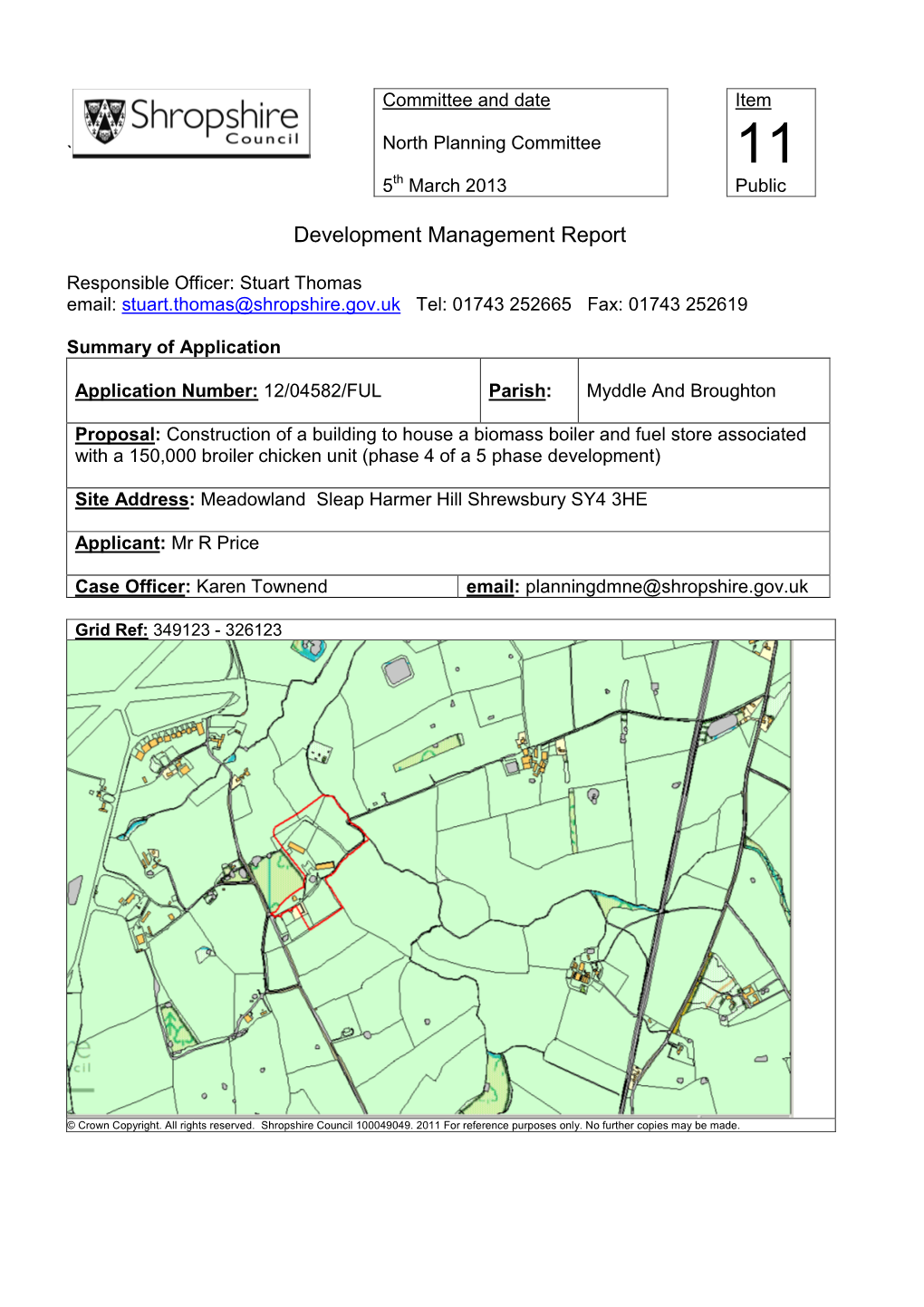 Development Management Report