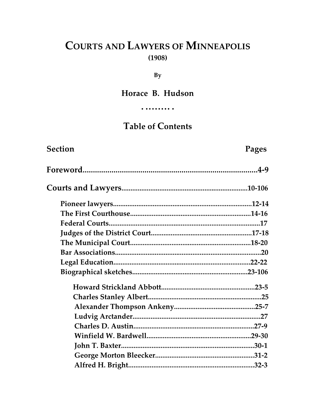 Courts and Lawyers of Minneapolis (1908)