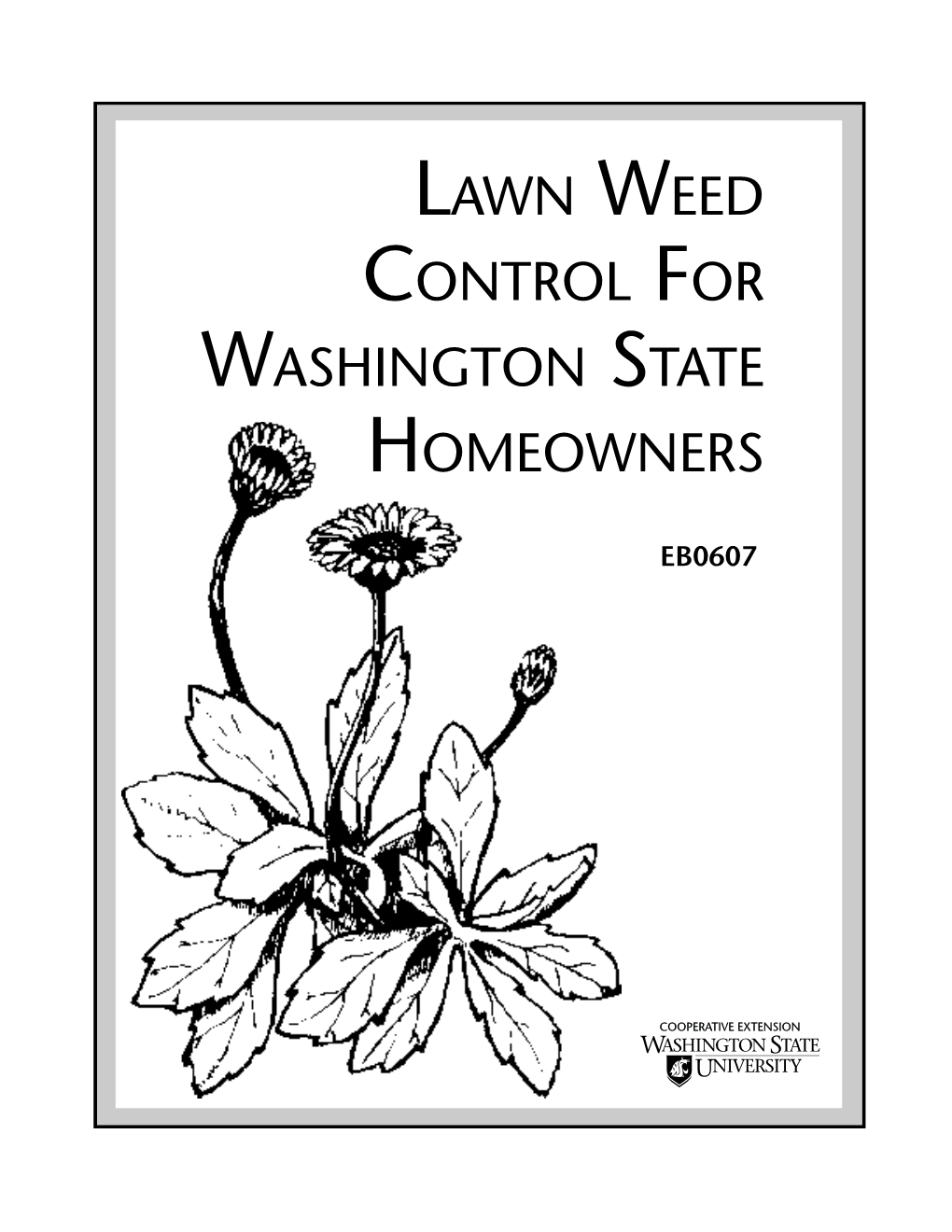 EB0607: Lawn Weed Control for Washington State Homeowners