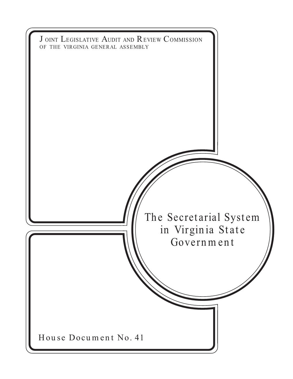 The Secretarial System in Virginia State Government