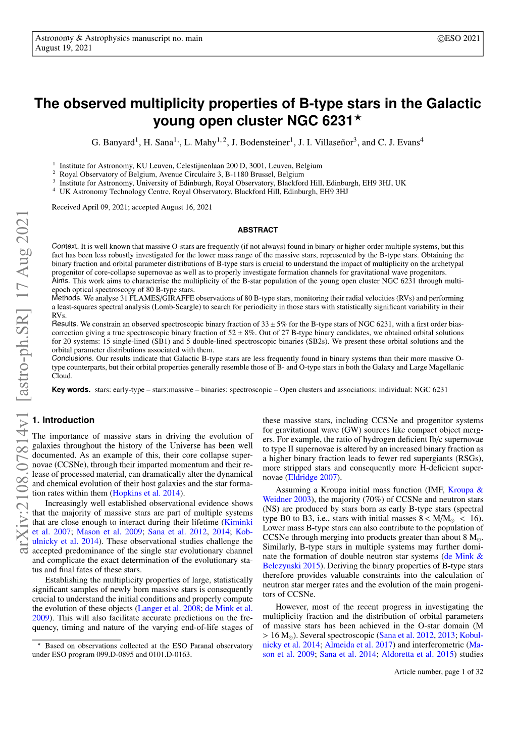 The Observed Multiplicity Properties of B-Type Stars in the Galactic Young Open Cluster NGC 6231? G