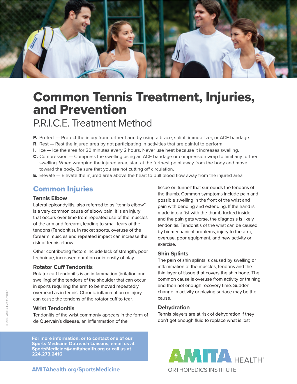 Tennis Injuries and Prevention