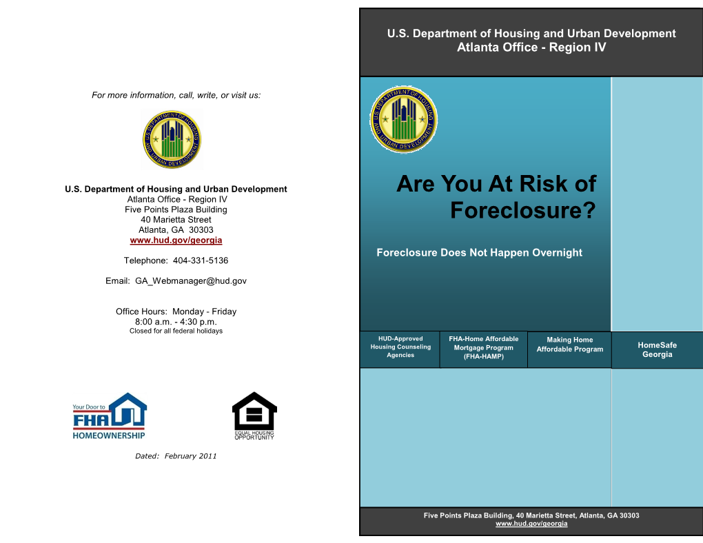 Are You at Risk of Foreclosure?