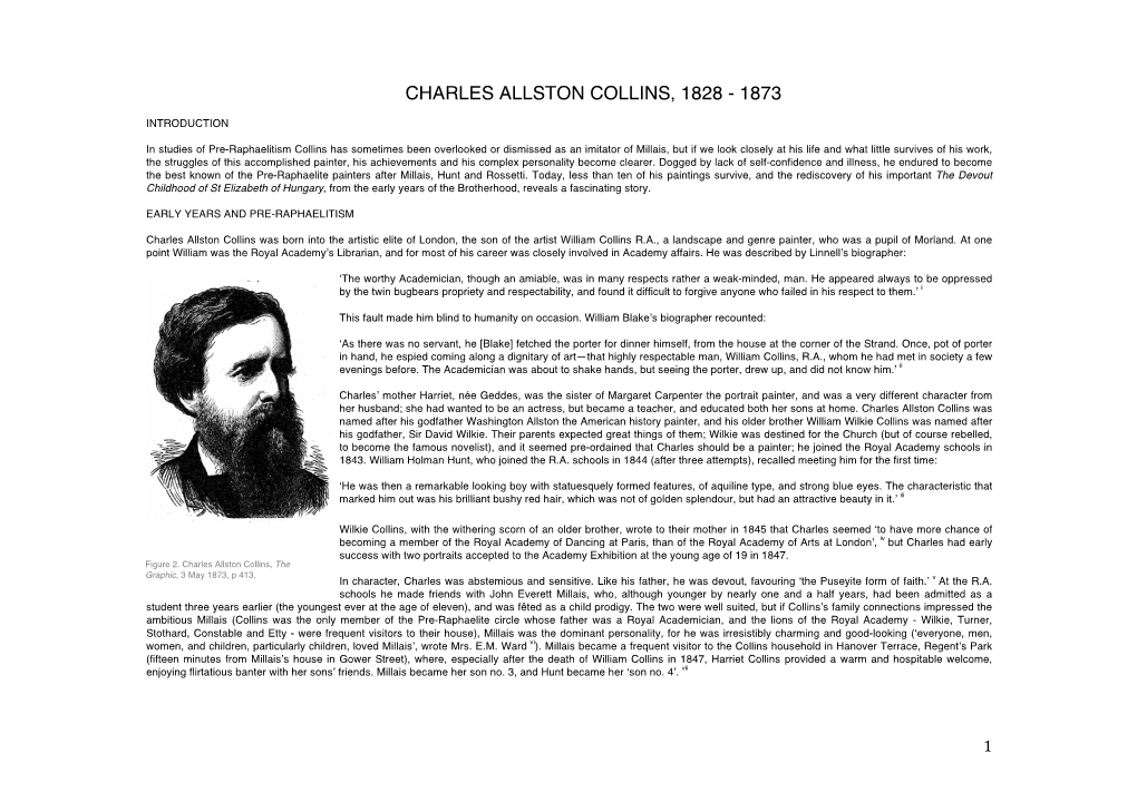 Charles Allston Collins, 1828 - 1873