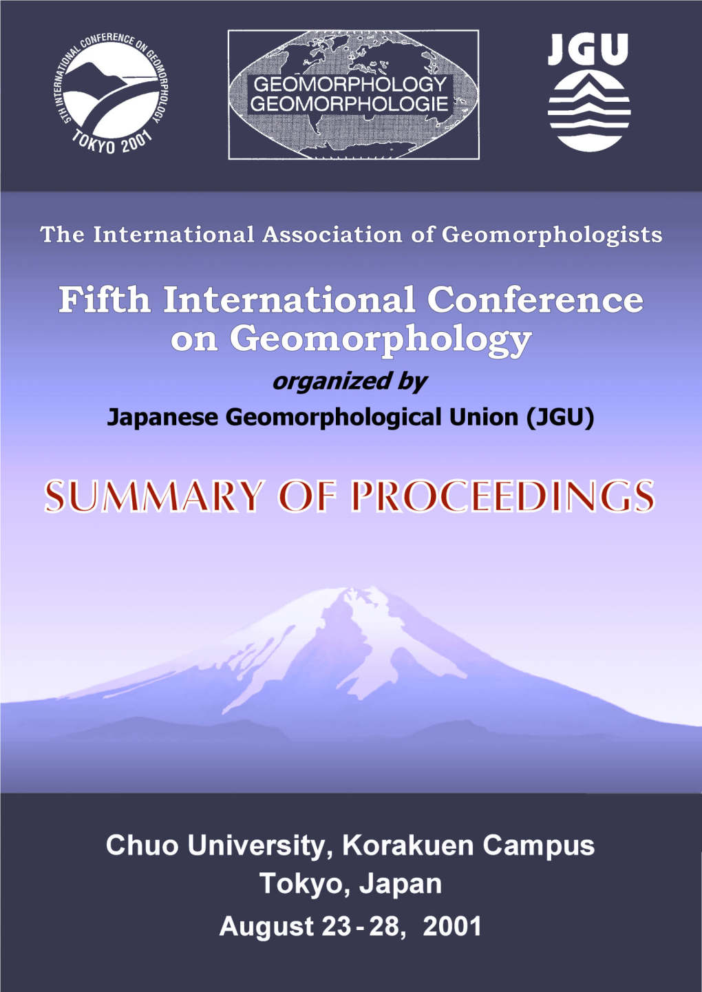 The International Association of Geomorphologists