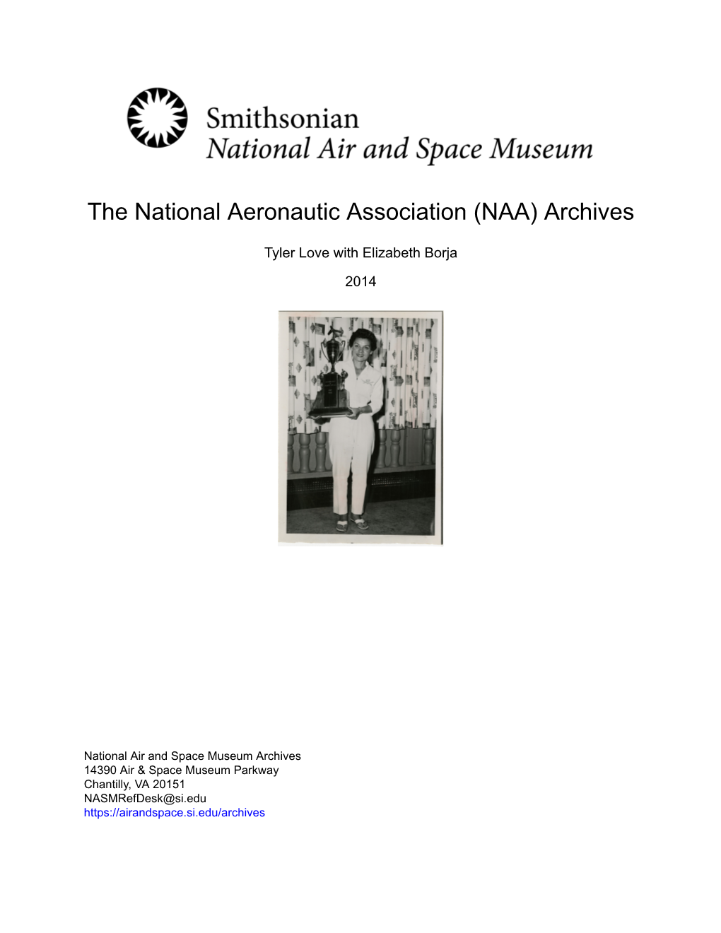 The National Aeronautic Association (NAA) Archives