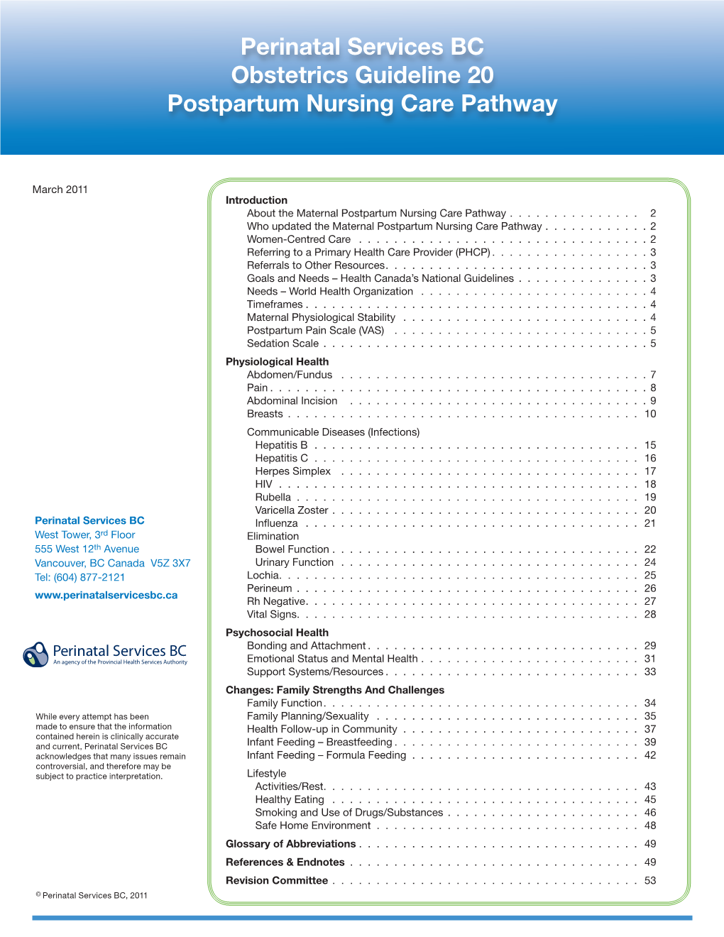 Postpartum Nursing Care Pathway