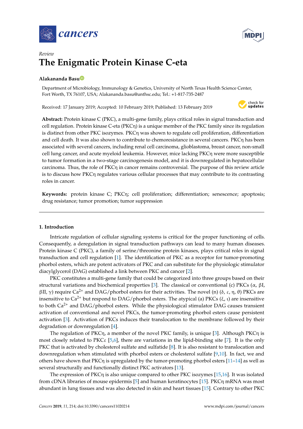 The Enigmatic Protein Kinase C-Eta