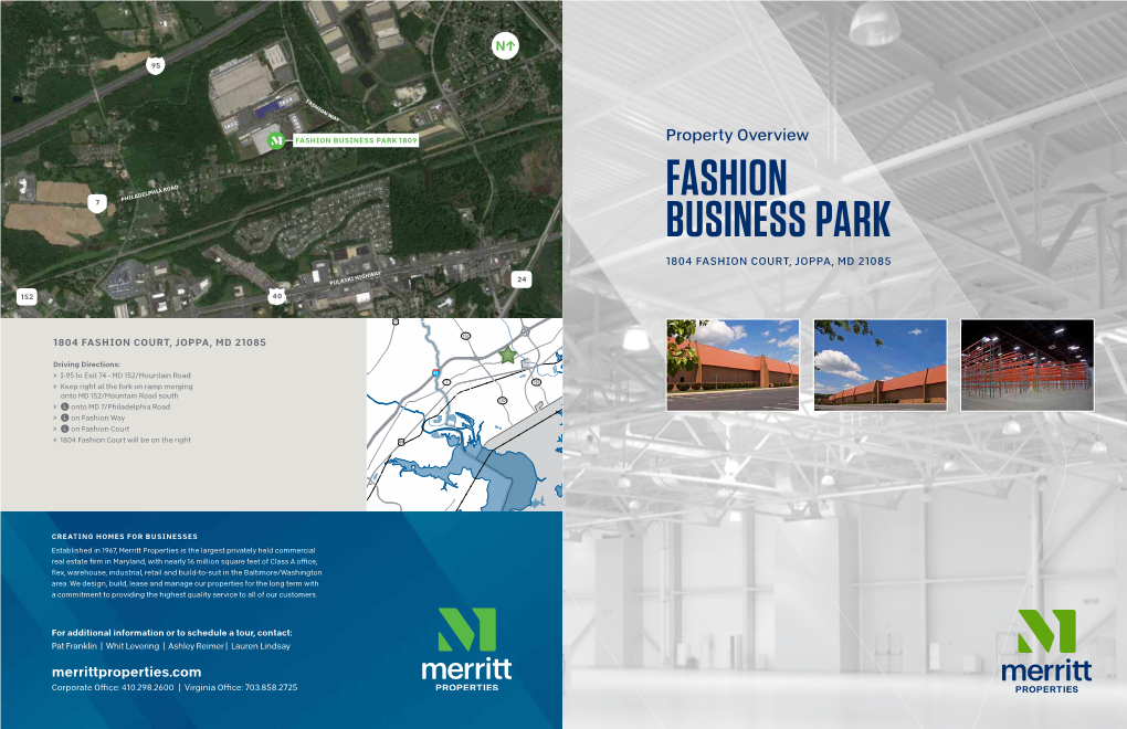 FASHION BUSINESS PARK 1809 Property Overview