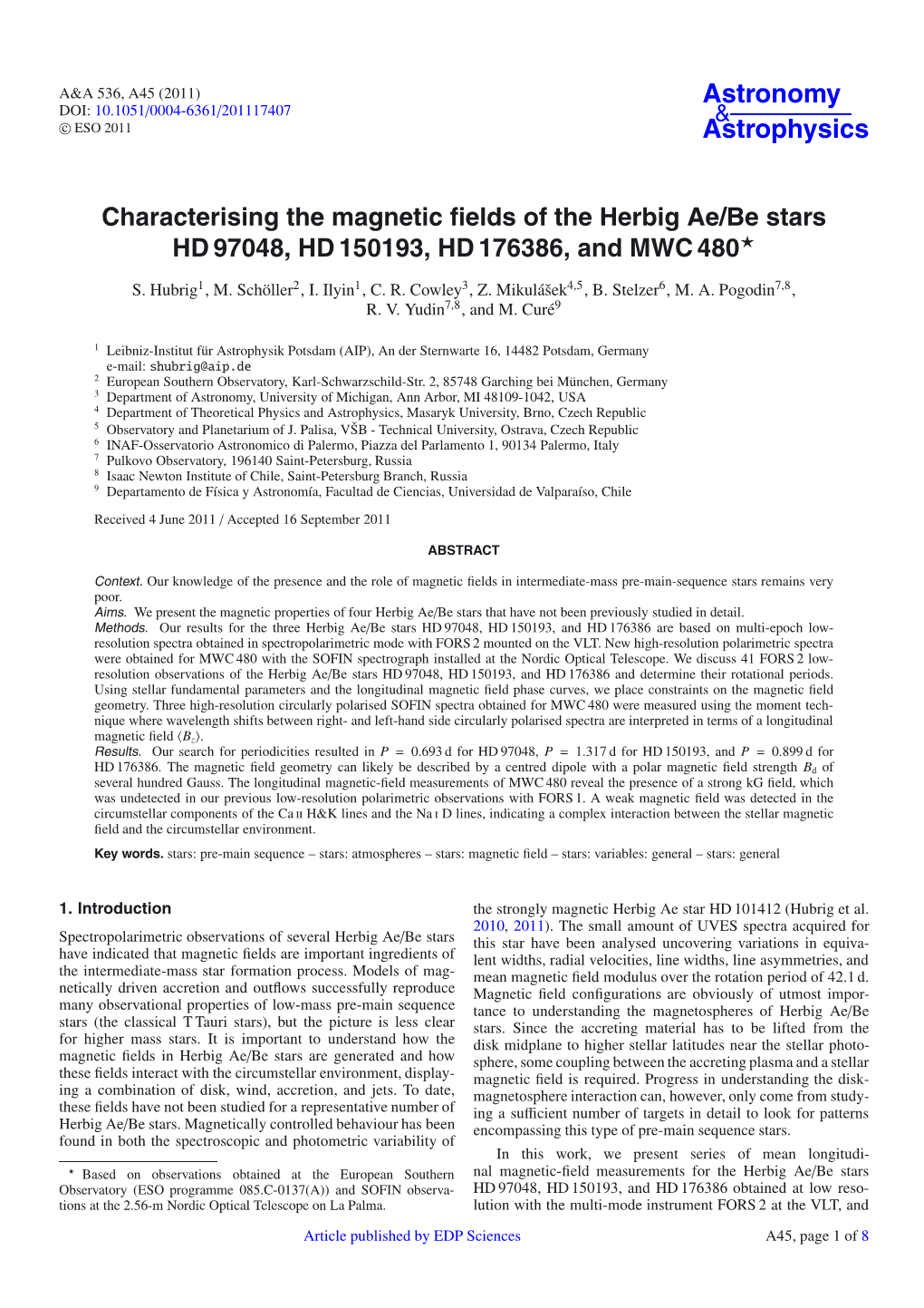 Characterising the Magnetic Fields of The