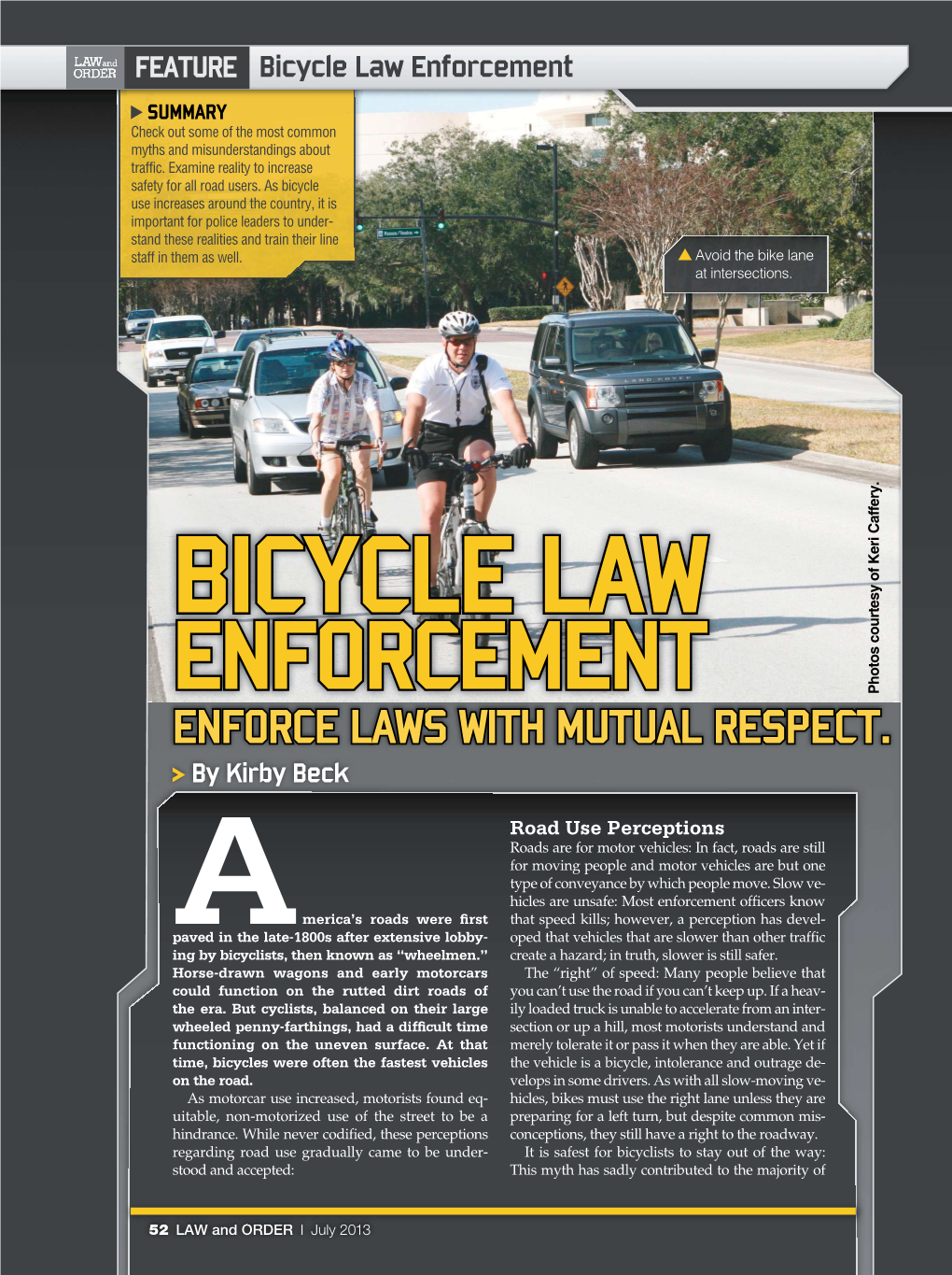 Bicycle Law Enforcement