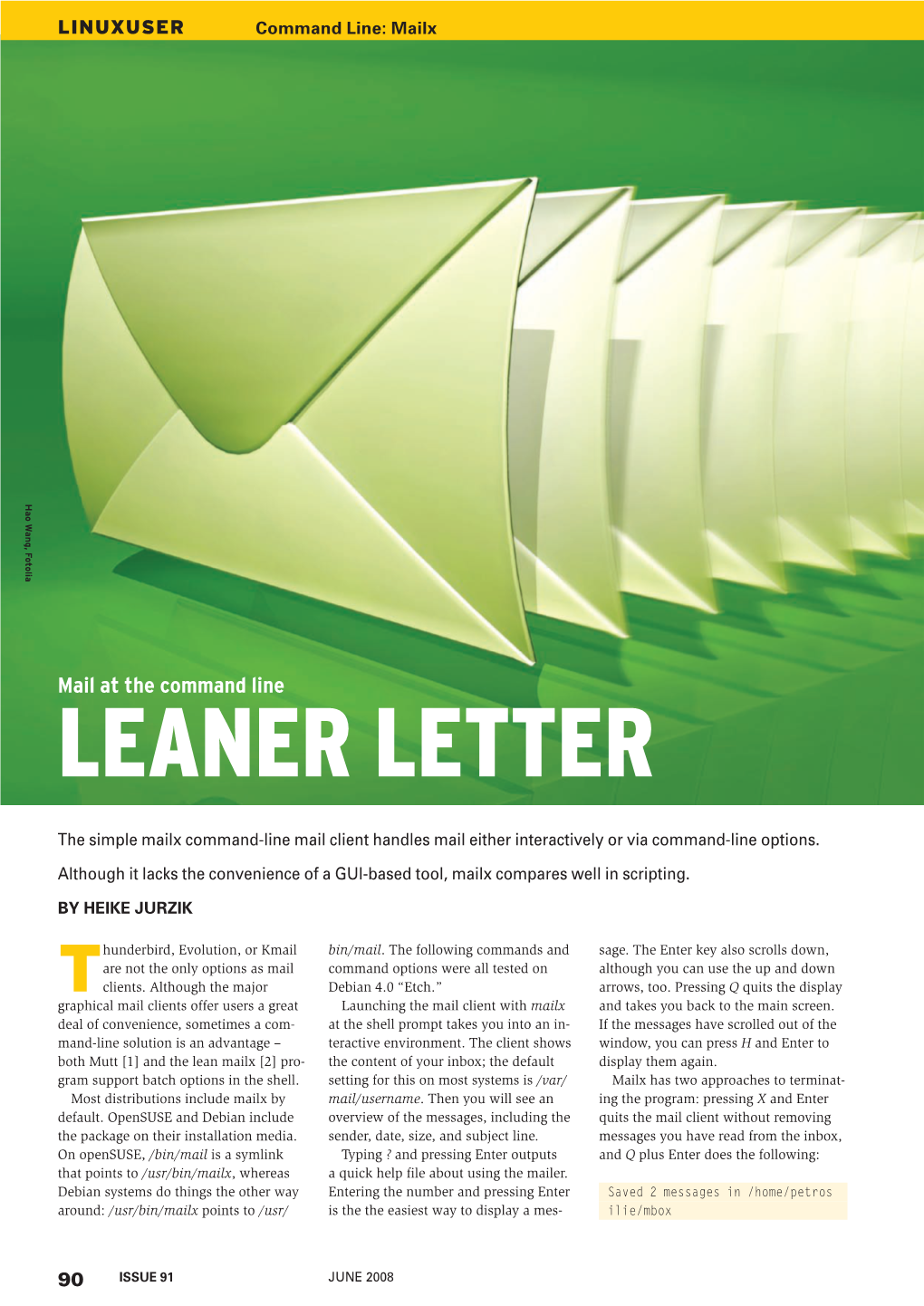 Leaner Letter