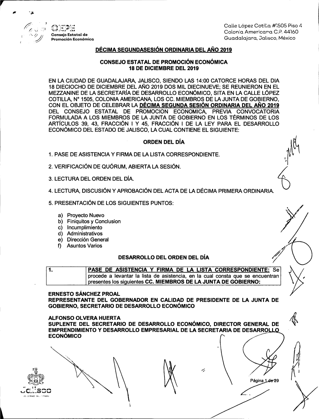 Acta 12Va. Sesión Ordinaria 2019 Celebrada 18 Diciembre 2019.Pdf