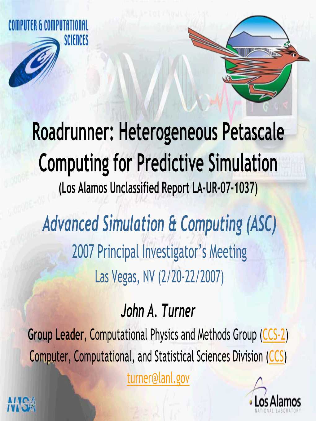 Heterogeneous Petascale Computing for Predictive Simulation