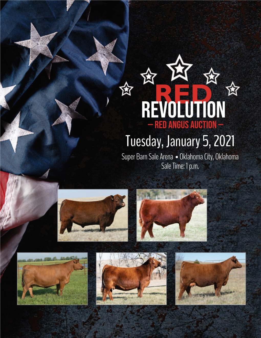Revolution — Red Angus Auction — Tuesday, January 5, 2021 Super Barn Sale Arena • Oklahoma City, Oklahoma Sale Time: 1 P.M