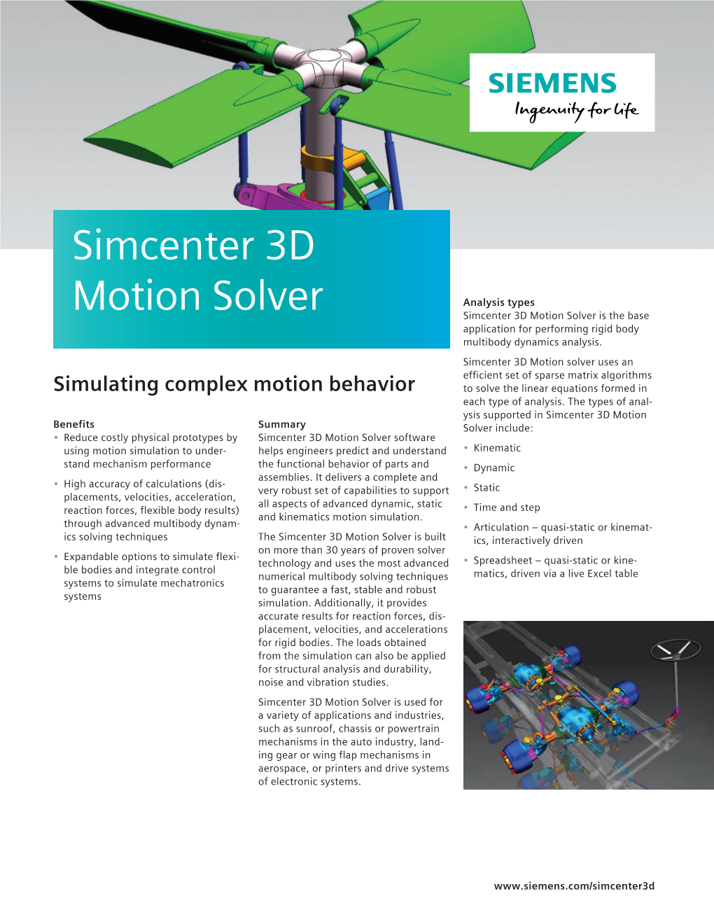 Simcenter 3D Motion Solver Is the Base Application for Performing Rigid Body Multibody Dynamics Analysis