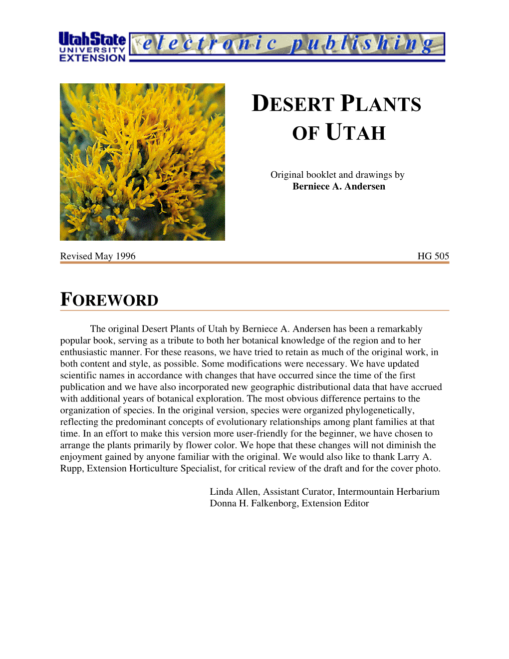 Desert Plants of Utah