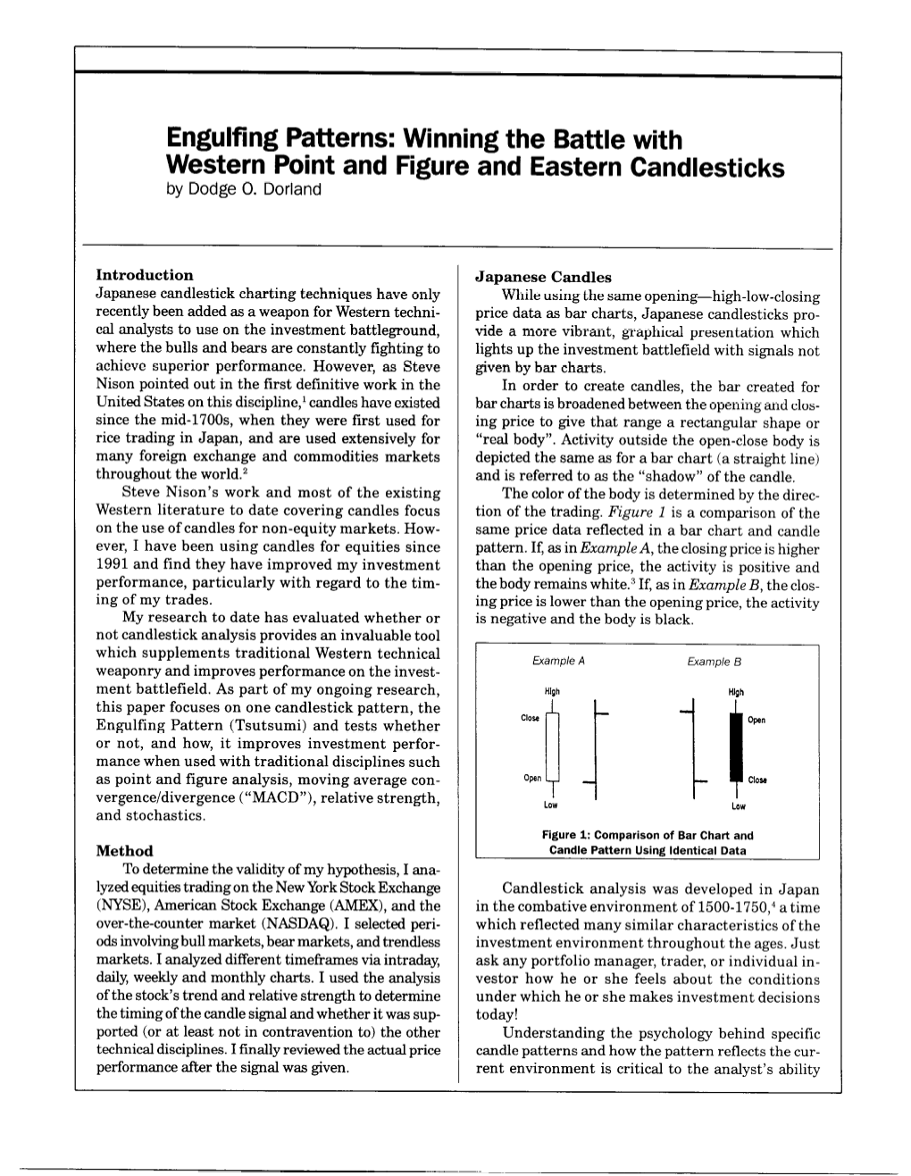 Engulfing Patterns: Winning the Battle with Western Point and Figure and Eastern Candlesticks by Dodge 0